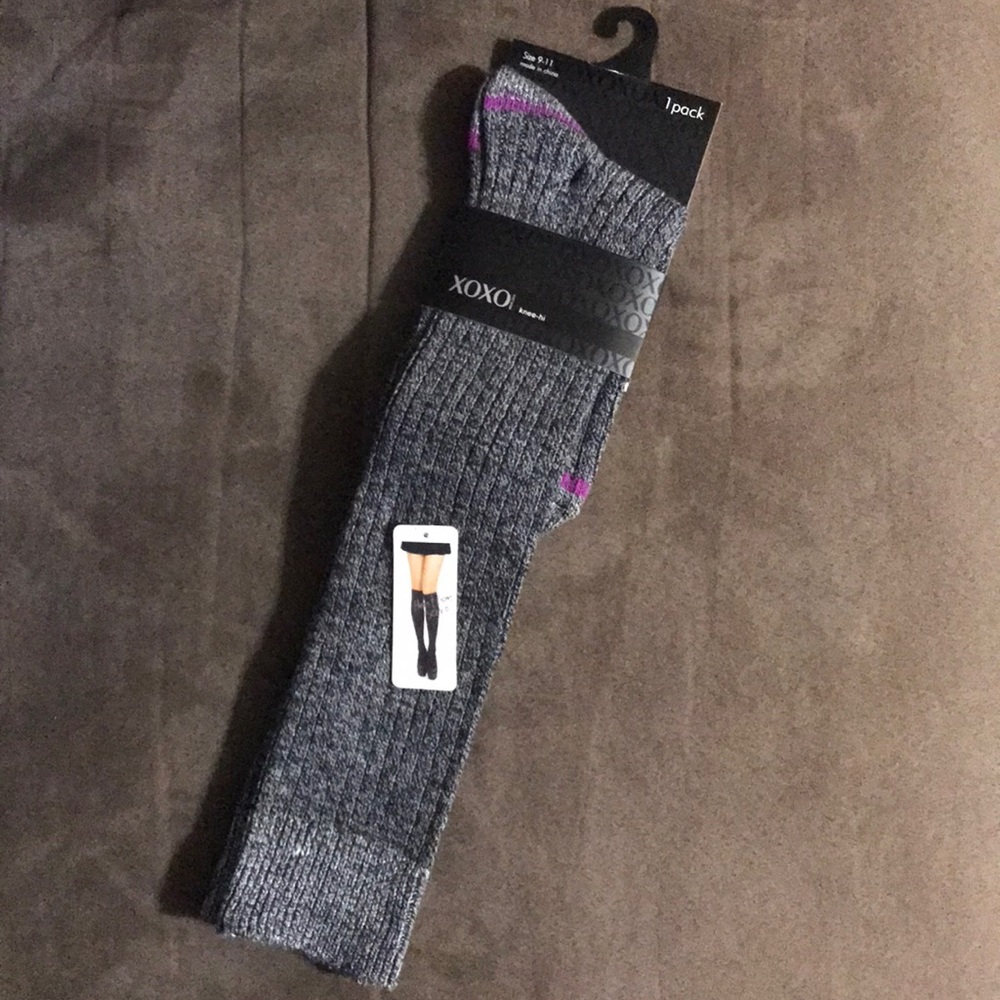 2/$10 NWT XOXO knee-hi socks